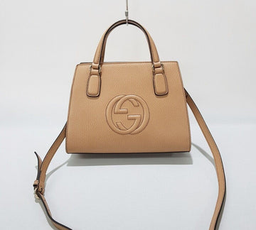 Gucci Soho Top Handle Tote Crossbody Bag 607722 129624353 [P]