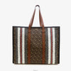 BURBERRY ストライプキャンバスブックトートバッグ 7525073666 128033036 [P]