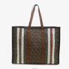 BURBERRY ストライプキャンバスブックトートバッグ 7525073666 128033036 [P]