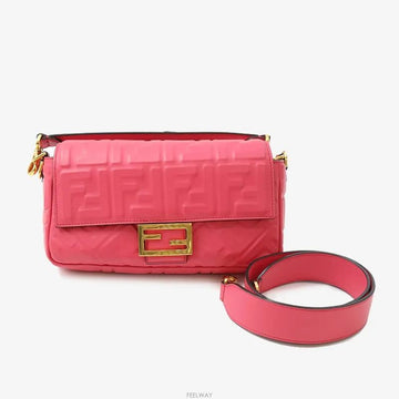 Fendi Baguette Shoulder Bag Crossbody Pink 9710849389 160309699 [P]