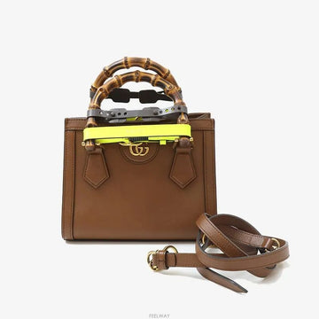 Gucci Diana Tote Shoulder Bag Brown Small 655661 160309695 [P]