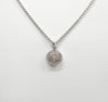 Chopard 18k Happy Diamond Round Necklace 18K White Gold 157127461 [P]