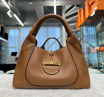 GUCCI レザーソフトビットトップハンドルブラウン837467 153575970 [P]