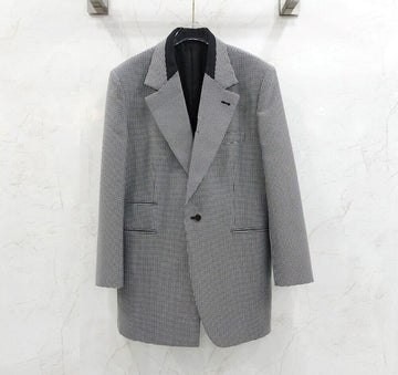 LOUIS VUITTON Karierte Blazer Oversized Jacke 1AAL3B 133484188 [P]