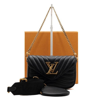 LOUIS VUITTON Schwarze New Wave Multi Pochette Schultertasche und Crossbody-Tasche M56461 160336095 [P]