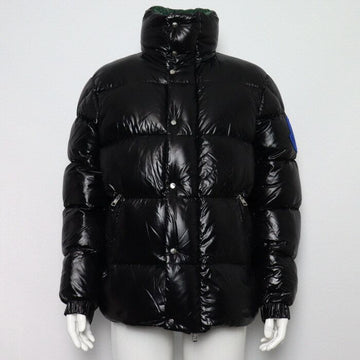 MONCLER Schwarze DERVAUX Männer Padded Jacke mit großem Logo Patch aa67233 160340555 [P]