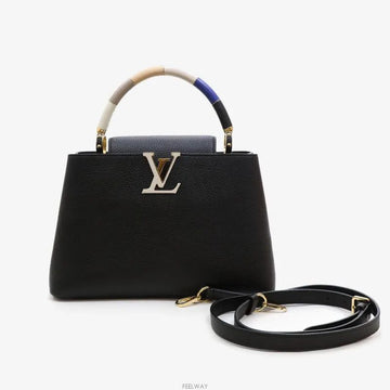 Louis Vuitton Capucines MM Black Flower M22805 130242616 [P]