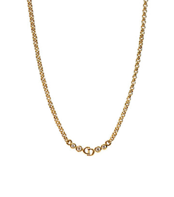DIOR Cubic CD Gold Necklace 59757 160360422 [P]