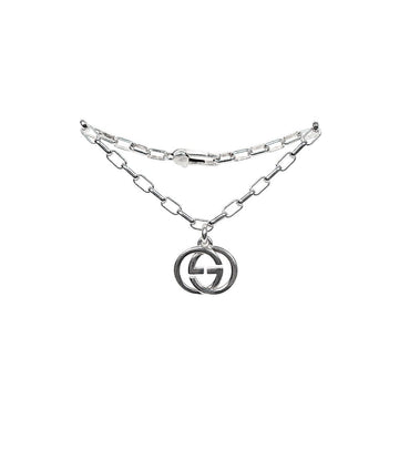 Gucci Interlocking G Silver Bracelet 66833 160364196 [P]