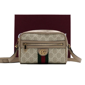 GUCCI Mini-Crossbody- und Schultertasche aus Canvas in Beige 816359 160369022 [P]