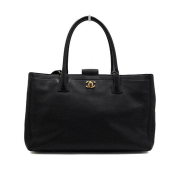 CHANEL Black Calfskin Gold CC Logo Surf Tote Bag and Shoulder Bag A15206 160371783 [P]