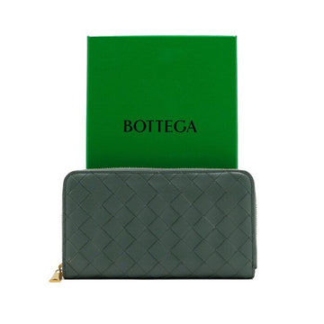 BOTTEGA VENETA Aloe Intrecciato Reißverschluss Geldbörse 742332 160387807 [P]