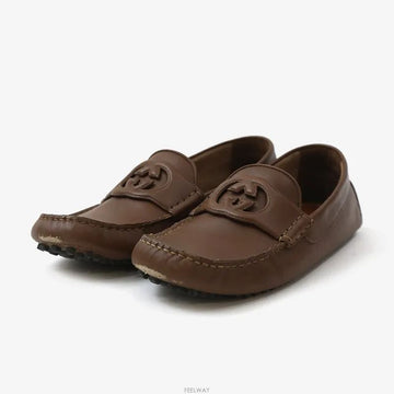 GUCCI ドライビングシューズ ブラウン 6サイズ 730148 160406301 [P]