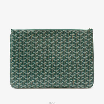 GOYARD セナクレッチ MGM グリーン クラッチポーチ 9710826086 160406949 [P]