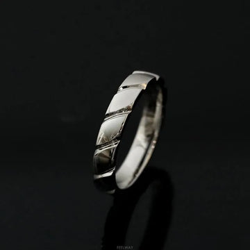 CHAUMET Torsade Platinum Ring 58 Size 4MM 9714987491 160407040 [P]