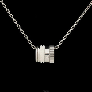 Boucheron 18k Quattro Pure Double White Edition Pendant 18K White Gold Diamond 1P JPN00689 160407269 [P]