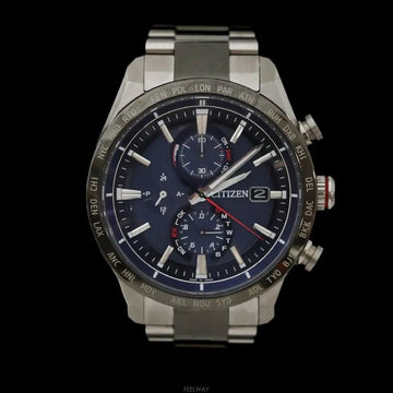 Citizen Eco-Drive Quartz Titanium Blue Dial 42MM AT8186-51L 160408397 [P]