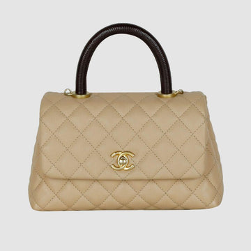 CHANEL Kaviar Coco Handle Tote Bag Shoulder Bag 23 A92990 15318 160411372 [P]