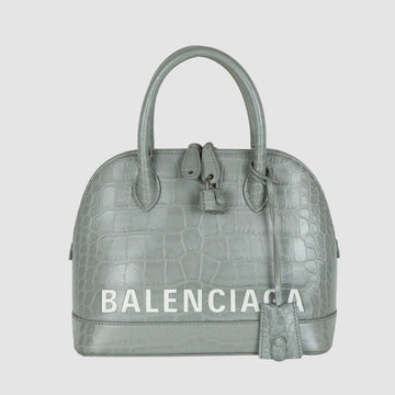 BALENCIAGA クロコダイルパターン ビルトップハンドル クロスバッグ 550645 15330 160411557 [P]