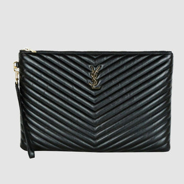 SAINT LAURENT Quilted Monogram Dokumentenhalter Clutch 440222 15319 160411831 [P]