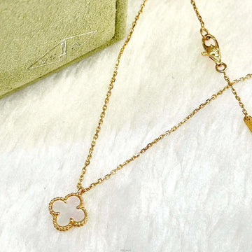 VAN CLEEF & ARPELS YG Alhambra Sweet Halskette mit Perlmutt VCARF69100J090401 160413786 [P]