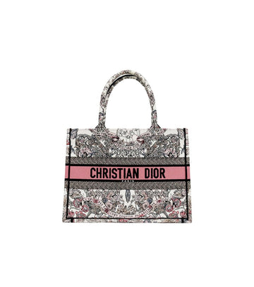 DIOR Mediem Blumenstickerei Buch Tote Bag 67641 160435544 [P]