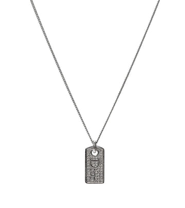 DIOR Cubic Plate Silber Halskette 67573 160452928 [P]