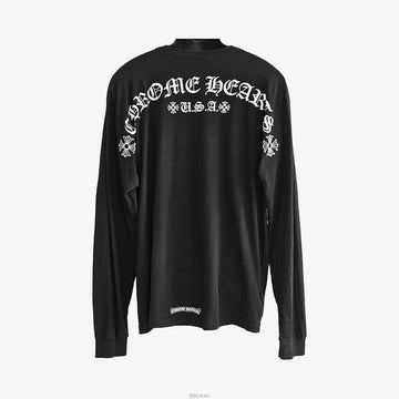 Chrome Hearts Scroll Back Logo Pocket Long Sleeve T-Shirt 2XL Black Y17OUG5W 160472223 [P]