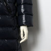 MONCLER ネイビー MOKA モカ フード キッズ兼女性 ロング ダウン パディングジャケット aa67097 160505724 [P]