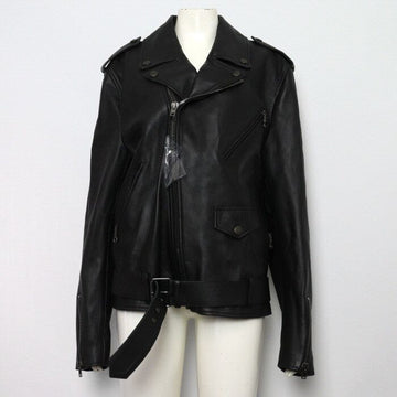 MOSCHINO ラムスキン チェリーパイ バイカー レディース レザー ジャケット A3702 160506357 [P]