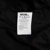 Moschino Black Lambskin Cherry Pie Printed Belted Biker Women's Leather Jacket A3702 160506357 [P]