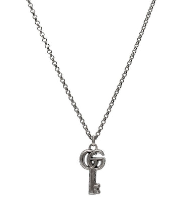 GUCCI ダブルGキーシルバーネックレス 67827 160509110 [P]