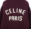 Celine Cardigan Cotton Burgundy Ecru 2AD7O192W 157242287 [P]