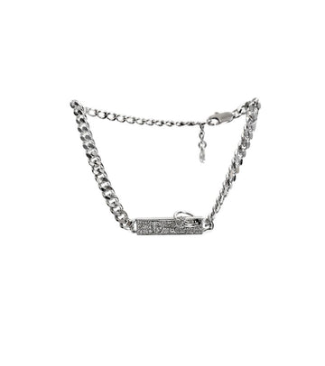 DIOR キュービックプレートシルバーブレスレット 67249 160512624 [P]