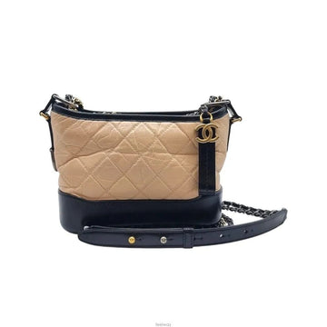 CHANEL Gabrielle Quilted Hobo Bag Beige CHB042249 151516730 [P]