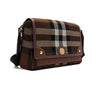 Burberry Dark Birch Brown Knit Check Notebook Shoulder Bag Crossbody AA67566 160533702 [P]