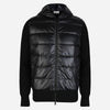 Moncler Men's Padded Mixed Hooded Jacket Black 160535207 [P]