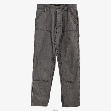Chrome Hearts Pinstripe Double Knee Carpenter Pants 29 inch 160535873 [P]