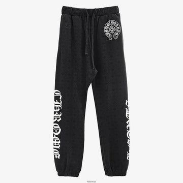 Chrome Hearts All Over Monogram Horseshoe Logo Sweatpants Black E3KVOYX5 160535939 [P]
