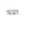Cartier 18K White Gold 1P Diamond Love Ring Size 10 B40505 160536178 [P]