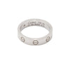 Cartier 18K White Gold 1P Diamond Love Ring Size 10 B40505 160536178 [P]