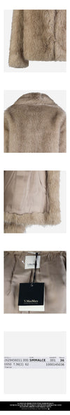 MAXMARA Fake Cropped Fur Coat Beige 160551040 [P]