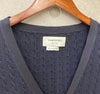THOM BROWNE ウールケーブルカーディガン ネイビー MKC223A A013114 148410253 [P]