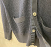 THOM BROWNE ウールケーブルカーディガン ネイビー MKC223A A013114 148410253 [P]