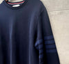THOM BROWNE サークリング アームバンド スウェットシャツ ネイビー MJT248AE012811 148410086 [P]