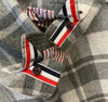 THOM BROWNE チェックシングルウールコート グレー MOC005A F021802 148410394 [P]