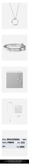 Maison Margiela Logo Ring Pendant Necklace 153101633 [P]