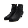 CHANEL Black Leather Gold-tone CC Logo Women's Boots G36847 160681693 [P]