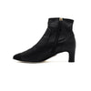 CHANEL Black Leather Gold-tone CC Logo Women's Boots G36847 160681693 [P]