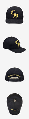 CHROME HEARTS ベースボールキャップ ブラック イエロー 98WULQGY 160729424 [P]